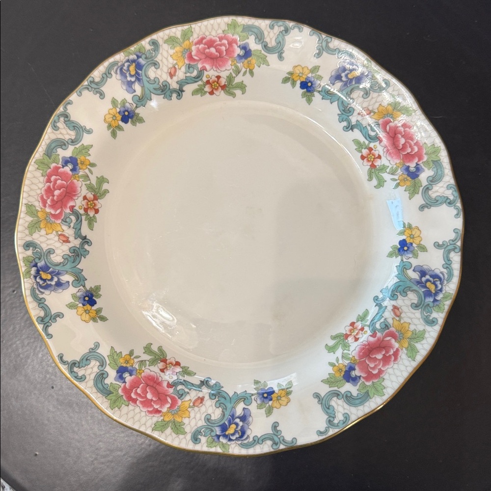 Royal Doulton Booths Majestic‎ Collection Floradora Gold Scalloped Edge TC 1127 - Picture 10 of 10